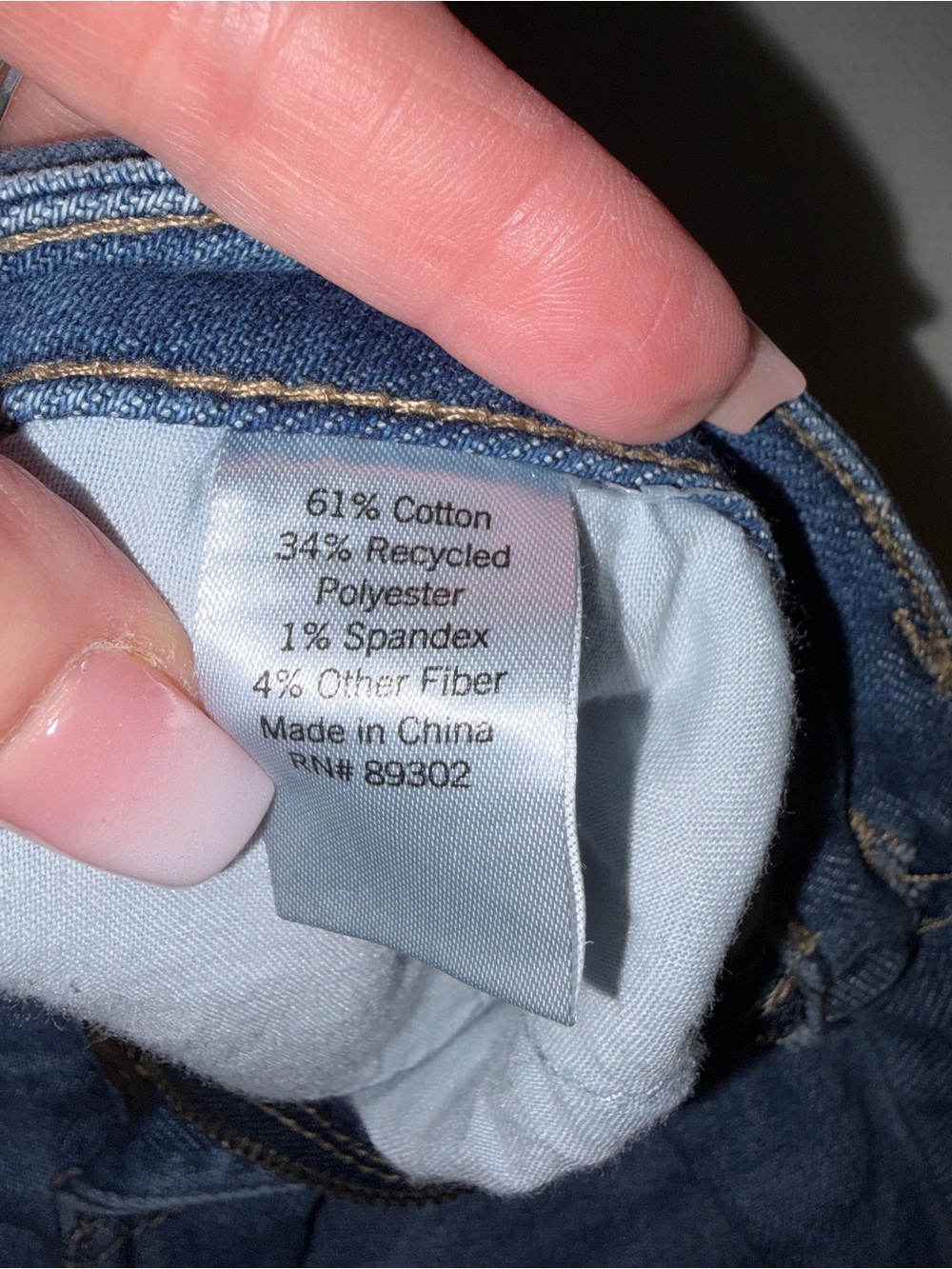 SO Juniors Distressed Skinny Jeans Size 9/30W Medium Wash Raw Hem - Picture 5 of 5
